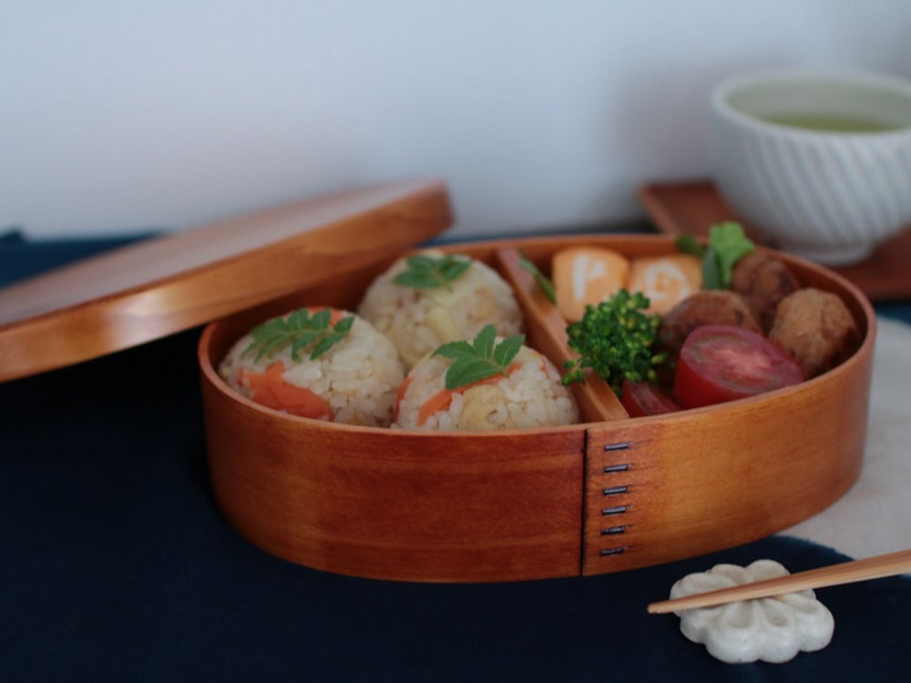 【新品・未使用】弁当箱　伝統漆工芸粟野春慶塗 粟野春慶塗 弁当箱 大 | 手乃音