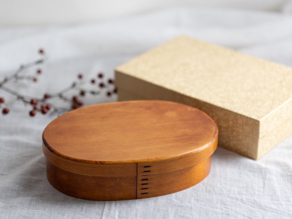 粟野春慶塗 弁当箱 大 | 手乃音