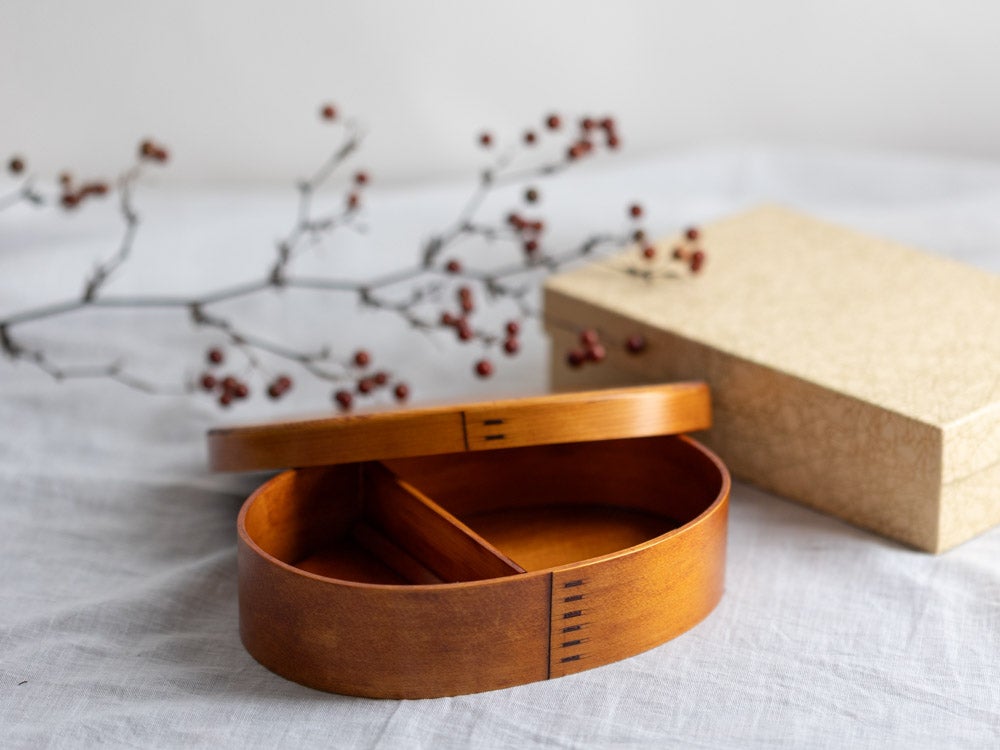 粟野春慶塗 弁当箱 大 | 手乃音